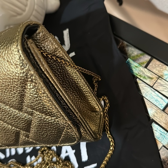 Kurt Geiger London Extra Mini Kensington Quilted Leather Wallet on a Chain - Picture 7 of 17